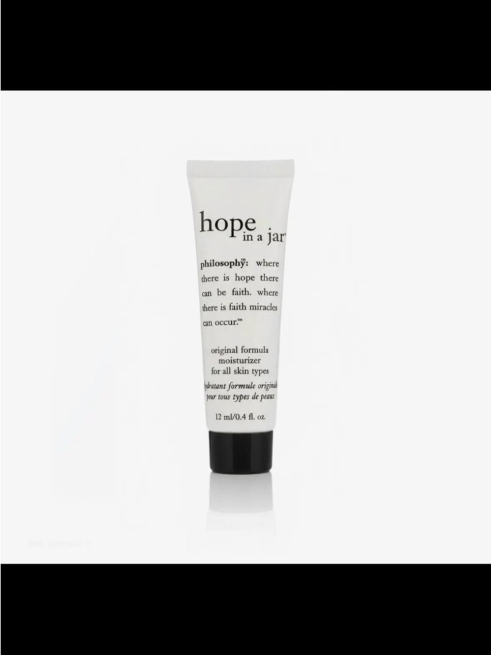 PHILOSOPHY HOPE IN A JAR MOISTURIZER.4oz